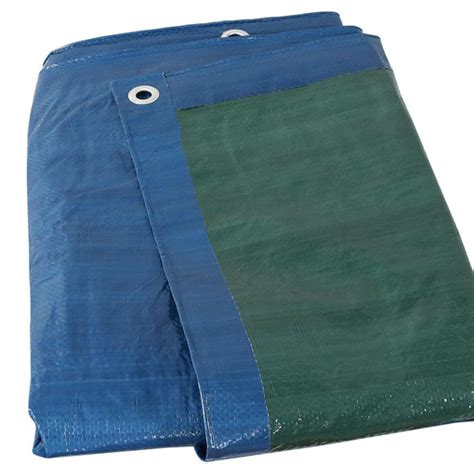 Waterproof Green/Blue Tarpaulin - 3m x 2.5m - Tarpaulins Cover