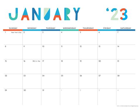 Colorful Calendar 2024 Printable - 2024 CALENDAR PRINTABLE