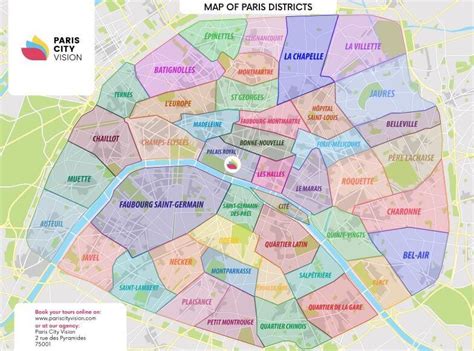 Map Of Paris Districts - Terminal Map