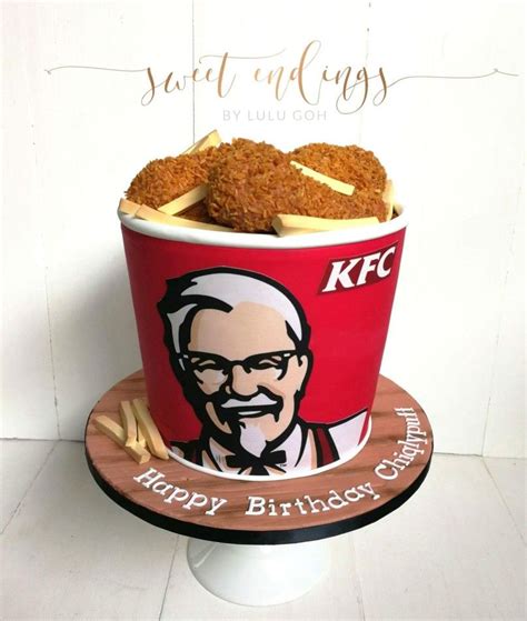 A super realistic KFC Bucket cake for a big KFC fan! Mc Donald Cake ...