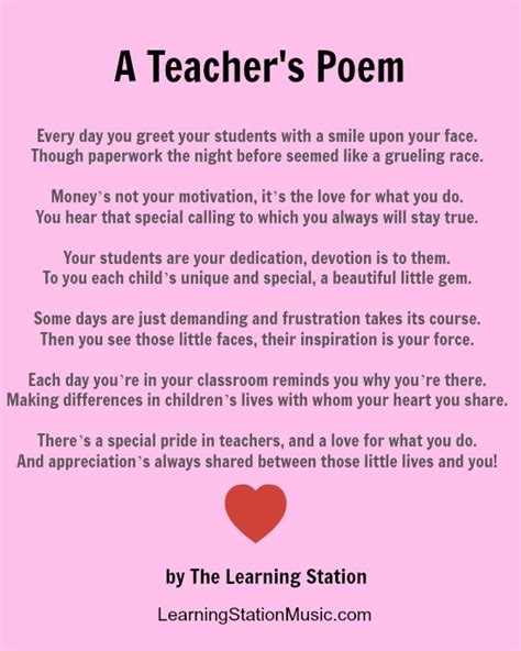 Teacher Appreciation Poems And Quotes. QuotesGram