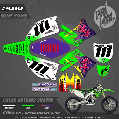 KAWASAKI KX250F KX450F GRAPHICS MOTOCROSS GRAPHICS ATV MX GRAPHICS ...