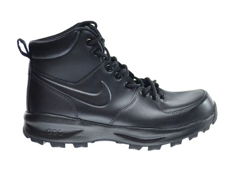 Nike Manoa 454350-003 Men's Triple Black Leather Mid Top Hiking Boots D324 (7.5) - Walmart.com