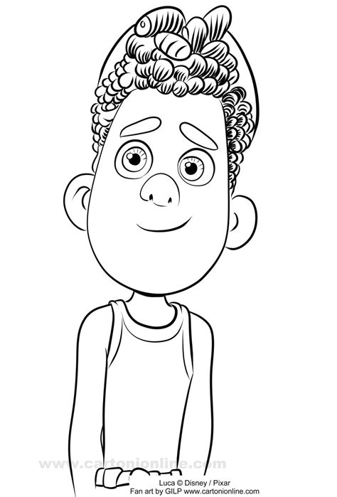 Alberto Scorfano di Luca (Disney / Pixar) coloring page