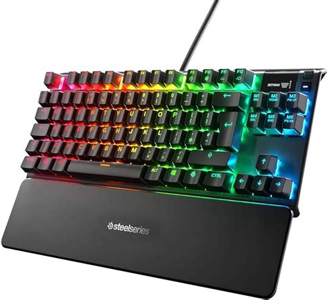 SteelSeries Apex Pro TKL - Teclado mecánico para Gaming, Teclas mecánicas de actuación Ajustable ...