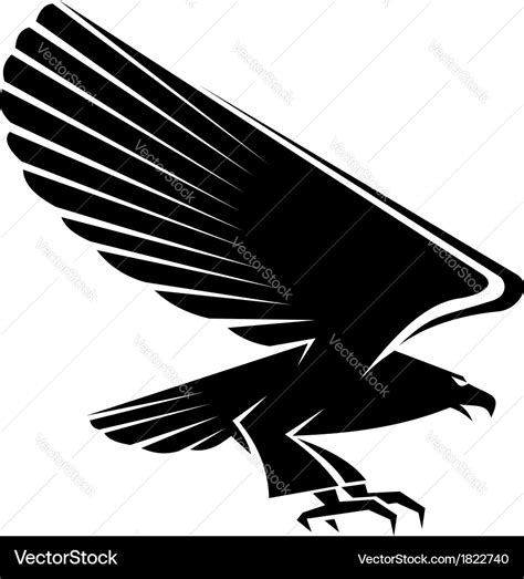 Black eagle tattoo Royalty Free Vector Image - VectorStock