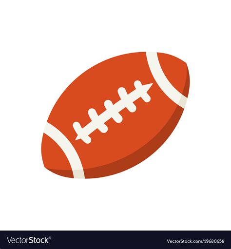 Cartoon colorful american football ball Royalty Free Vector