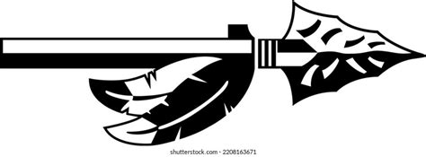 Arrowhead Spartan Indian Spear Clipart Vector Stock Vector (Royalty Free) 2208163671 | Shutterstock