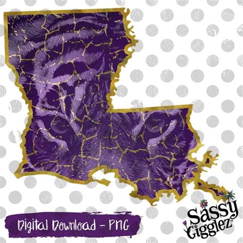 Tiger Purple & Gold LSU Football Digital Download PNG - Etsy