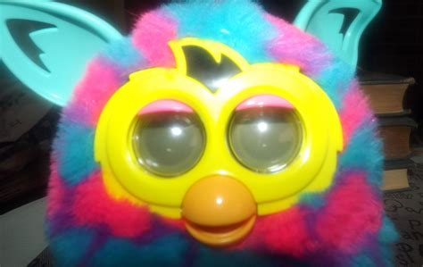 Furby Interactive | Electronic Toy made by Hasbro. Teal ears, purple ...