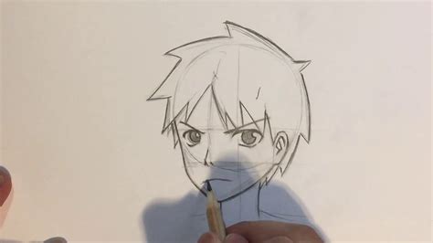 Anime Boy Head Drawing Pin by shady aftermath on to draw/references in ...