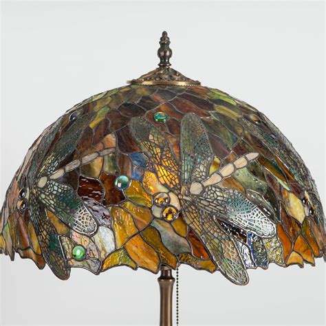 Stained glass Tiffany dragonfly lamp shade