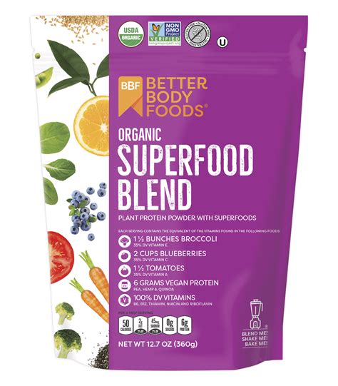 BetterBody Foods Organic Superfood Blend Powder 12.7 Oz | eBay