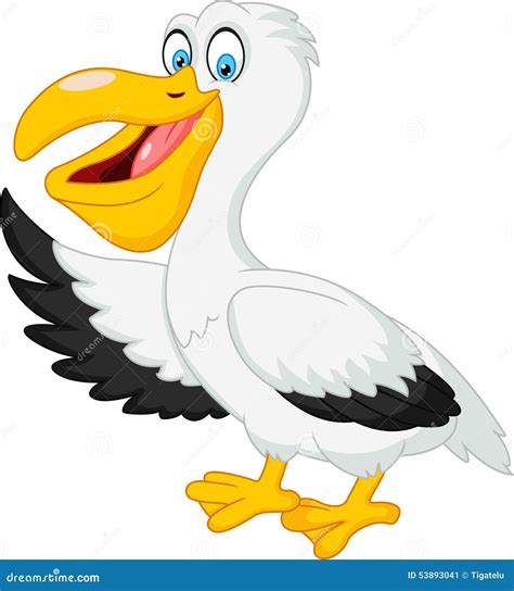 Cute Pelican Cartoon Stock Image | CartoonDealer.com #59607055