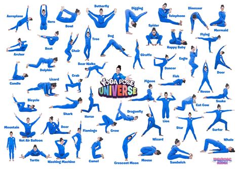 Yoga Pose Universe Poster