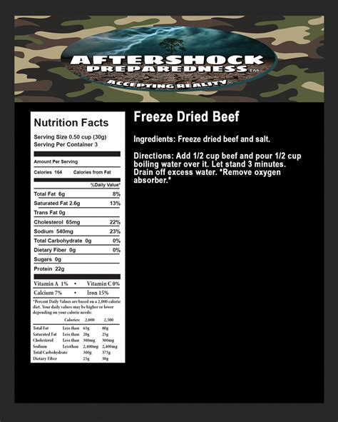 Freeze Dried Ground Beef