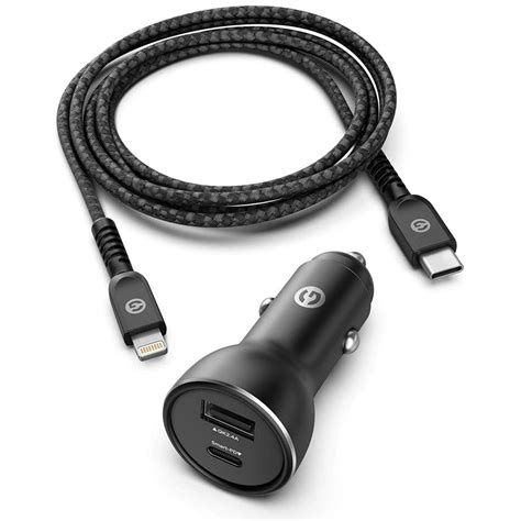 Galvanox PD iPhone 11 12 Car Charger - Apple Certified USB C to Lightning Cable (Ultra-Fast ...