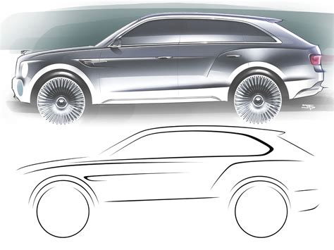 Bentley SUV Design Sketches - Car Body Design