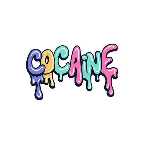 Cocaine Graffiti Typography Vector, Cocaine, Graffiti, Typography PNG ...