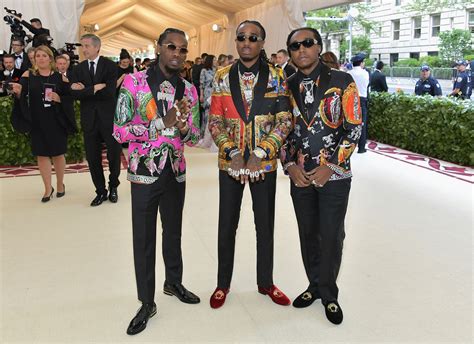 Migos Wore Sequined Versace Suits to the 2018 Met Gala | Vogue