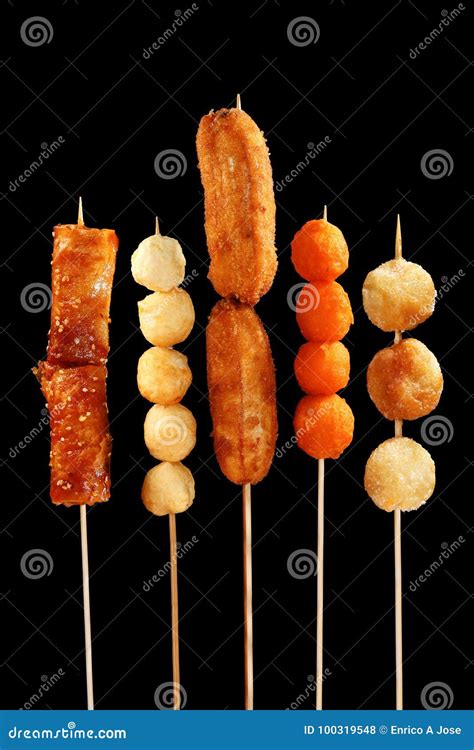 Filipino Street Food on Sticks Stock Photo - Image of stick, turon: 100319548