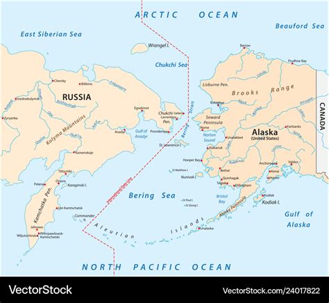 Map Of Alaska Russia Border - Edithe Marchelle