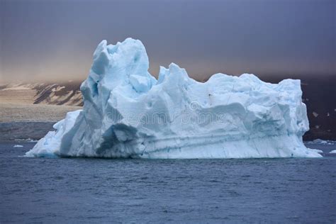 Melting Iceberg in Arctic Ocean Stock Image - Image of freeze, snow ...