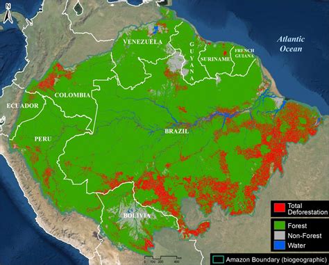 Map Of Amazon Deforestation - Randa Carolyne