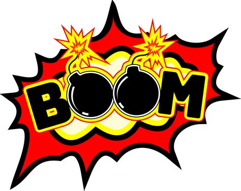 Boom logo badge sticker PNG 28837523 PNG