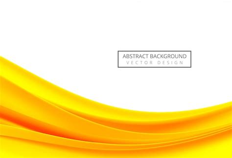 Free Vector | Abstract orange and yellow flowing wave on white background