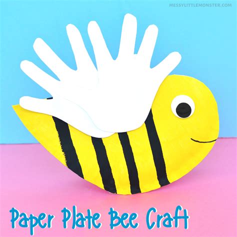 Paper Plate Bee Craft - Messy Little Monster