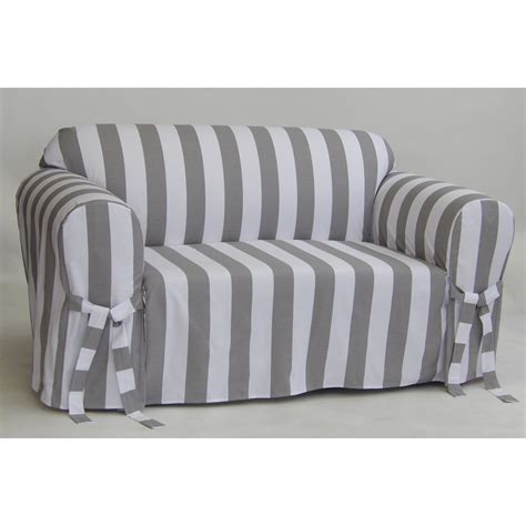 Classic Slipcovers Cabana Stripe One Piece Sofa Slipcover - Walmart.com