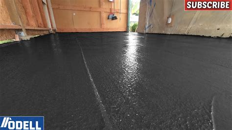 How to Pour a BLACK CONCRETE Garage Floor - YouTube