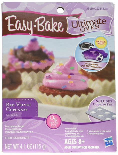 Easy Bake Ultimate Oven Red Velvet Cupcakes Refill Pack Playset, 4.1 oz- Buy Online in United ...