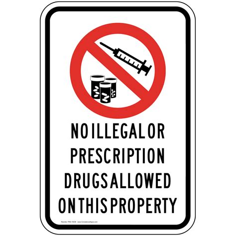 Just Say No To Drugs Sign PKE-14465 Alcohol / Drugs / Weapons