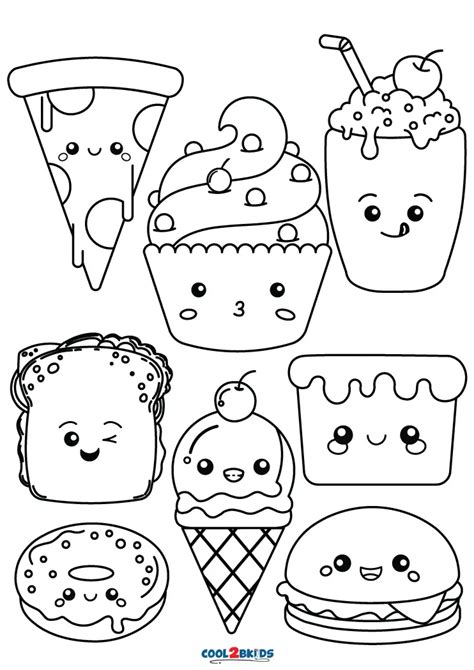 Cute Kawaii Food Coloring Pages Coloring Home Kawaii Food Drawing At ...