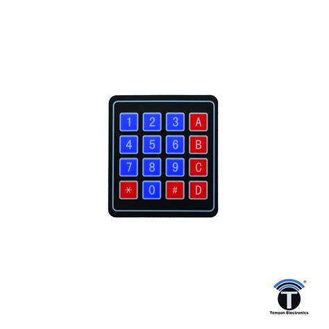 4x4 Matrix Keypad | 4x4 Matrix Keypad Buy Online in Cochin, Kerala ...