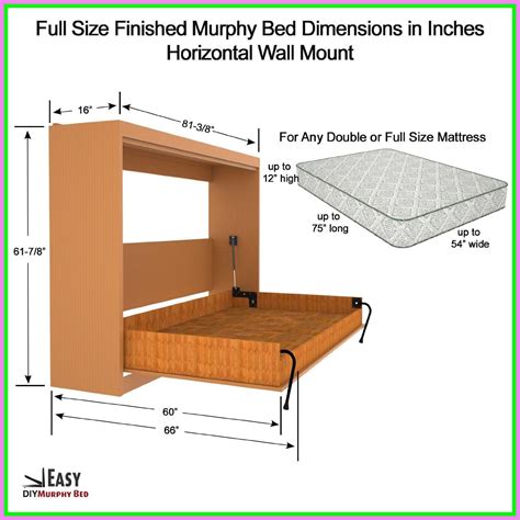 Diy Horizontal Murphy Bed Plans Pdf Plans - Image to u