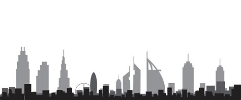 Dubai Skyline Vector Art, Icons, and Graphics for Free Download