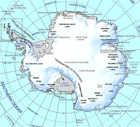 Online Maps: Antarctic Region Map