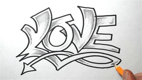 graffiti Art Drawing Easy Love - Rolf Haven