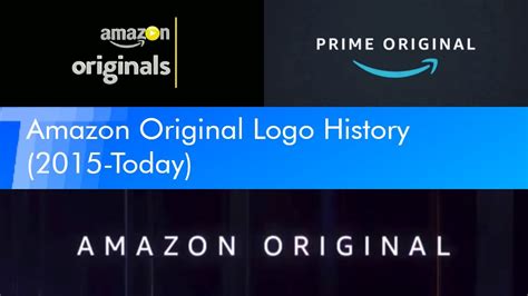 Amazon Original Logo History (2015-Present) - YouTube