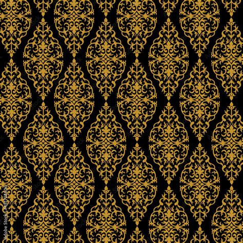 Batik Pattern Pucuk Rebung Kuntum Dewa Riau, Sumatera Indonesia. Batik Pattern Traditional ...