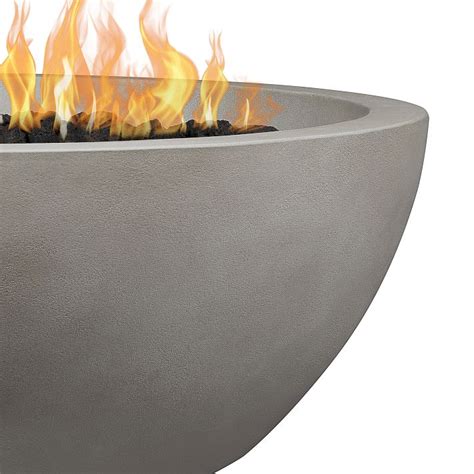 Round Concrete Fire Pit Table (38"–42") | West Elm