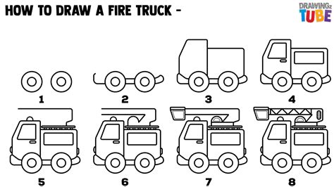 How To Draw A Fire Truck Step By Step at Drawing Tutorials