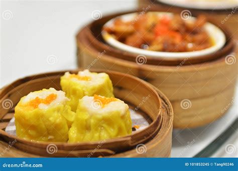 Chinese dim sum Shumai stock image. Image of dining - 101853245