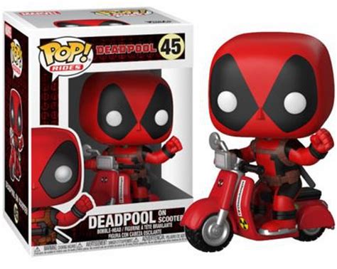 Funko Marvel Deadpool POP Rides Deadpool Vinyl Figure 48 On Scooter - ToyWiz