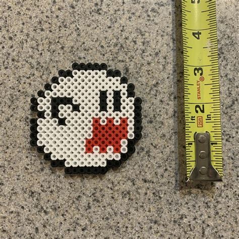 Boo Ghost Mario Bros Open Pixel Art 8-Bit Perler Beads Magnet | Etsy