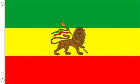 Ethiopia with Lion Flag (Small) - MrFlag