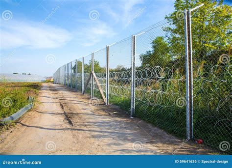 The Fence Protecting the Border between Hungary and Serbia Editorial ...